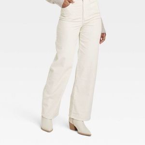 Universal Thread Cream Vintage Straight Corduroy Pants